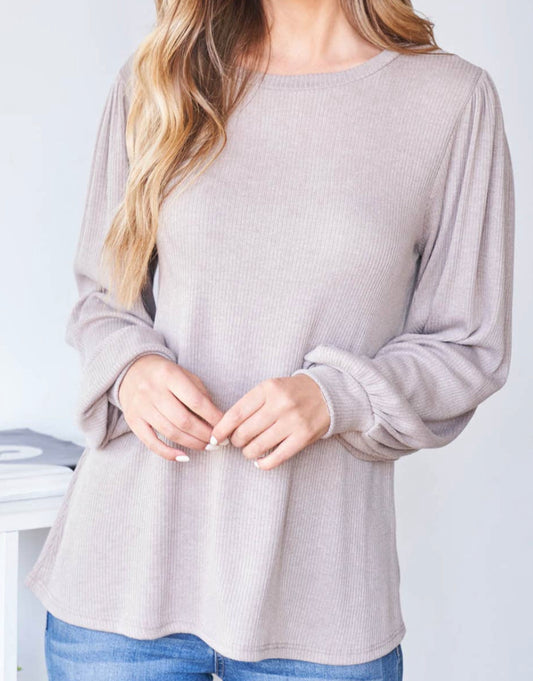 The Blush Ribbed Top
